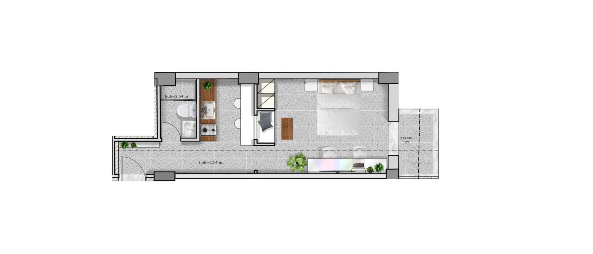 Apartment 1 - 35m²