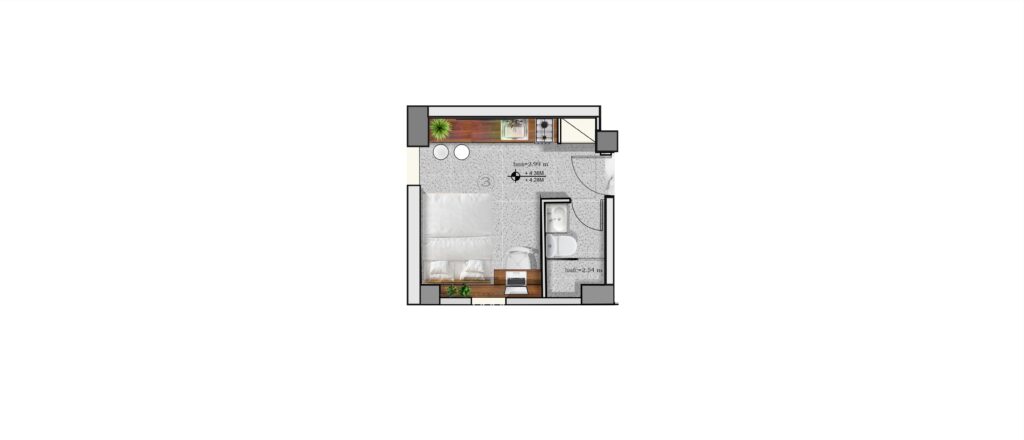 Apartment 3 - 22m²