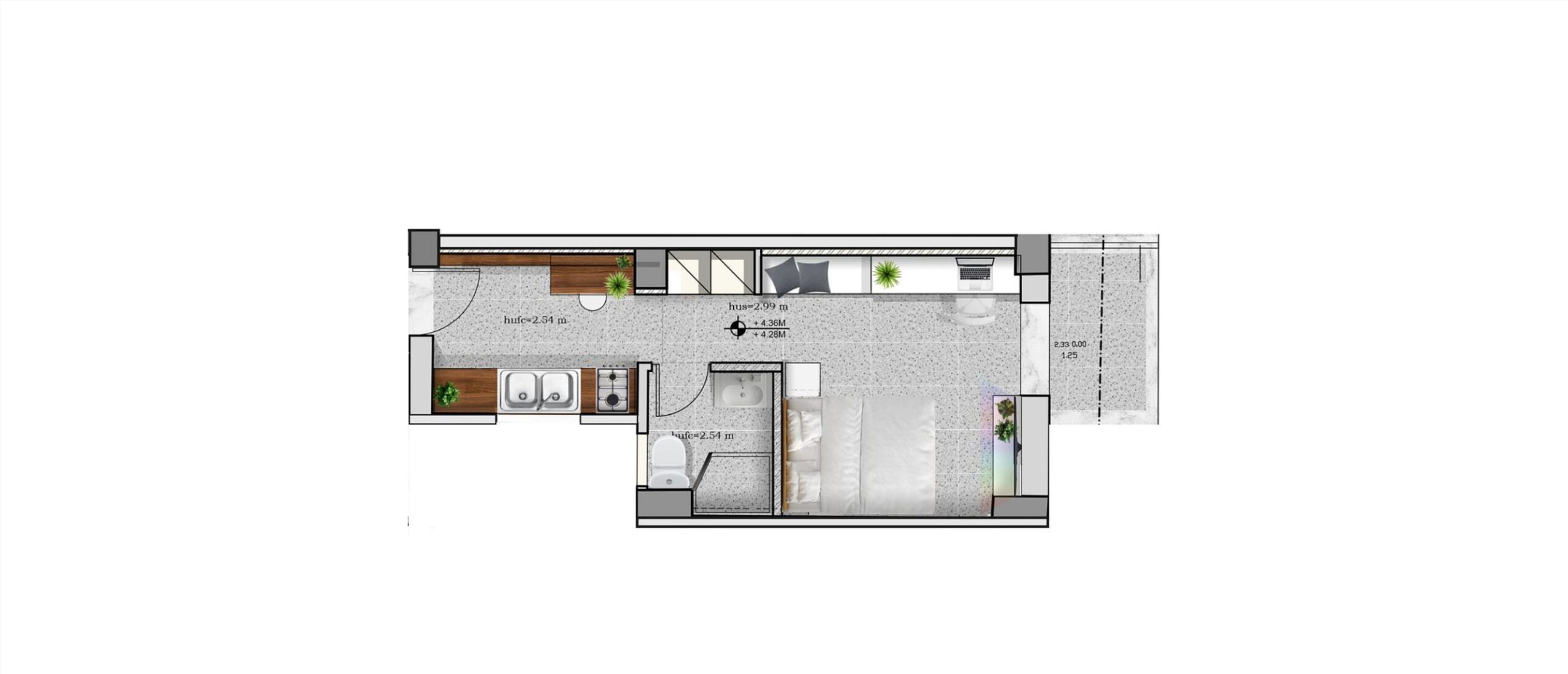 Apartment 6 - 35m²