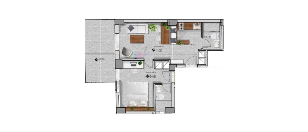 Apartment 7 - 52m²