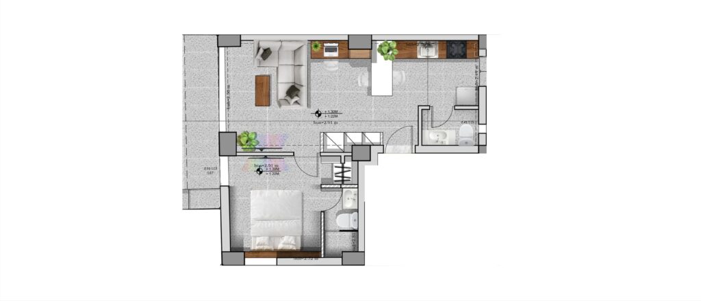 Apartment 9 - 52m²